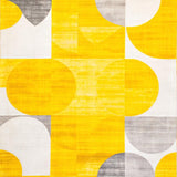 Ultra Soft Area Rug, Non Slip, Stain Resistant, Washable Area Rugs for Living Room, Bedroom, Vibrant Geometric Artistry Expression(Yellow)