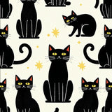 Ultra Soft Area Rug, Non Slip, Stain Resistant, Washable Area Rugs for Living Room, Bedroom, Soft Black Cat Bedroom Accent Doormat(Black)