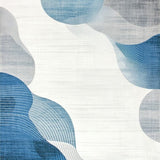 Elegant Monochromatic Swirl(Blue)