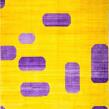 Ultra Soft Area Rug, Non Slip, Stain Resistant, Washable Area Rugs for Living Room, Bedroom, Bright Yellow Fun Decorative Element(Yellow)