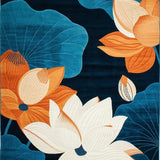 Lively Exotic Floral Aesthetic(Blue)