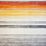 Ultra Soft Area Rug, Non Slip, Stain Resistant, Washable Area Rugs for Living Room, Bedroom, Artful Vintage Striped Design(Orange)