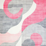 Chic Light Pink Abstract Swirls(Pink)