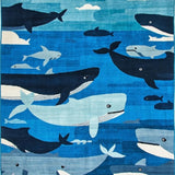 Ultra Soft Area Rug, Non Slip, Stain Resistant, Washable Area Rugs for Living Room, Bedroom, Contemporary Soft-Textured Bath Accessory(Blue)