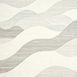 Chic Cream Geometric Waves(Beige)