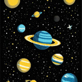 Ultra Soft Area Rug, Non Slip, Stain Resistant, Washable Area Rugs for Living Room, Bedroom, Nebula Bright Cosmic Imagery(Yellow)