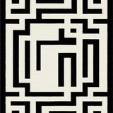 Contemporary Minimalist Greek Key Motif(Beige)