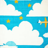 Ultra Soft Area Rug, Non Slip, Stain Resistant, Washable Area Rugs for Living Room, Bedroom, Delightful Animal Friends in Flight(Blue)