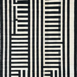 Ultra Soft Area Rug, Non Slip, Stain Resistant, Washable Area Rugs for Living Room, Bedroom, Trendy Striped Indoor Outdoor Doormat Rug for Modern Farmhouse Aesthetics(Black)