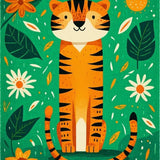 Funky Green Tiger Aesthetic(Green)