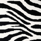 Ultra Soft Area Rug, Non Slip, Stain Resistant, Washable Area Rugs for Living Room, Bedroom, Wildlife Animal Print Kitchen Runner Washable Carpet(Black)
