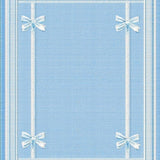 Ultra Soft Area Rug, Non Slip, Stain Resistant, Washable Area Rugs for Living Room, Bedroom, Sweet Ribbon Accent Rug Preppy Decor Coquette Style Chic Bathroom Carpet(Blue)