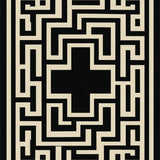 Elegant Black Beige Trellis Aesthetic(Beige)