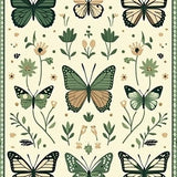 Chic Butterfly Artful Arrangement(Ivory)