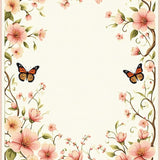 Graceful Floral Swirl Elegance(Beige)