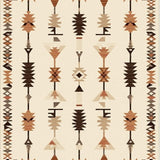 Autumn Collection with Beige and Brown Southwestern Arrow Design(Beige)