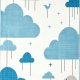 Ultra Soft Area Rug, Non Slip, Stain Resistant, Washable Area Rugs for Living Room, Bedroom, Serene Abstract Sky Motif(Blue)