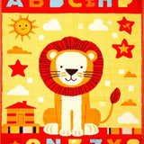 Ultra Soft Area Rug, Non Slip, Stain Resistant, Washable Area Rugs for Living Room, Bedroom, Charming Baby Safari Palette(Yellow)