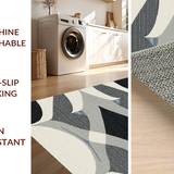 Contemporary Black and White Geometric Texture(Gray)