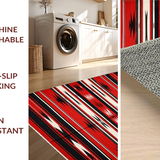 Contemporary Abstract Striped Ensemble(Red)