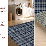 Cozy Blue and Gray Trellis(Blue)