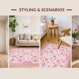 Stylish Pink Petal Layering(White)