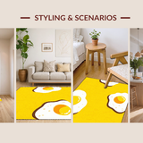 Ultra Soft Area Rug, Non Slip, Stain Resistant, Washable Area Rugs for Living Room, Bedroom, Joyful Soft Playful Look(Yellow)