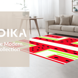 Ultra Soft Area Rug, Non Slip, Stain Resistant, Washable Area Rugs for Living Room, Bedroom, Vibrant Fruit-Inspired Decorative Touch(Red)