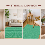 Elegant Checkered Decor(Green)