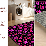 Ultra Soft Area Rug, Non Slip, Stain Resistant, Washable Area Rugs for Living Room, Bedroom, Striking Alternative Holiday Design(Pink)