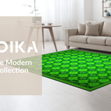 Ultra Soft Area Rug, Non Slip, Stain Resistant, Washable Area Rugs for Living Room, Bedroom, Rustic Nature-Inspired Welcome Mat(Green)
