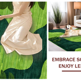 Cozy Shaggy Nature Inspired Texture(Green)