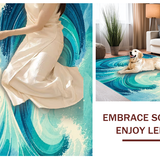 Coastal Inspired Ocean Wave Design(Blue)