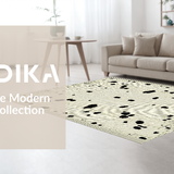 Ultra Soft Area Rug, Non Slip, Stain Resistant, Washable Area Rugs for Living Room, Bedroom, Chic Ivory Animal Print Aesthetic(Beige)