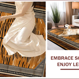 Ultra Soft Area Rug, Non Slip, Stain Resistant, Washable Area Rugs for Living Room, Bedroom, Chic Rustic Animal Print Elegance(Brown)