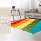 Ultra Soft Area Rug, Non Slip, Stain Resistant, Washable Area Rugs for Living Room, Bedroom, Graphic Black Farmhouse Office Washable Area Rug(Red)