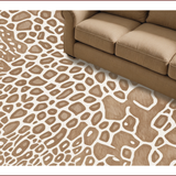 Ultra Soft Area Rug, Non Slip, Stain Resistant, Washable Area Rugs for Living Room, Bedroom, Handmade Neutral Animal Print Bedroom Luxury Carpet(Beige)