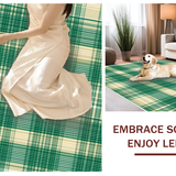 Inviting Farmhouse Plaid Aesthetic Touch(Beige)