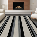 Ultra Soft Area Rug, Non Slip, Stain Resistant, Washable Area Rugs for Living Room, Bedroom, Sleek Modern Dual Color Scheme(Gray)