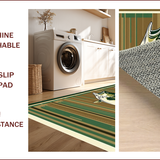 Ultra Soft Area Rug, Non Slip, Stain Resistant, Washable Area Rugs for Living Room, Bedroom, Charming Cabin Rustic Welcome Mat(Green)