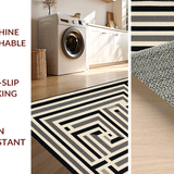 Elegant Faded Geometric Arrangement(Beige)