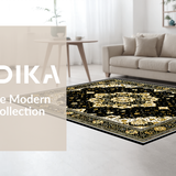 Luxurious Black Tiled Arrangement(Black)
