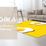 Ultra Soft Area Rug, Non Slip, Stain Resistant, Washable Area Rugs for Living Room, Bedroom, Joyful Soft Playful Look(Yellow)