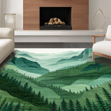 Cozy Greenery Watercolor Entrance(Green)