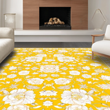 Ultra Soft Area Rug, Non Slip, Stain Resistant, Washable Area Rugs for Living Room, Bedroom, Sunny Textured Coastal Vibe(Yellow)