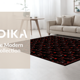 Spooky Cat Inspired Floor Covering(Black)