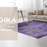 Ultra Soft Area Rug, Non Slip, Stain Resistant, Washable Area Rugs for Living Room, Bedroom, Whimsical Artistic Ombre Design(Purple)