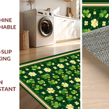 Playful Green Botanical Print(Green)