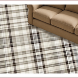 Ultra Soft Area Rug, Non Slip, Stain Resistant, Washable Area Rugs for Living Room, Bedroom, Contemporary Soft Beige Checkers(Beige)