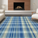 Elegant Blue Tartan Style(Blue)